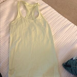 Light yellow lululemon tank top